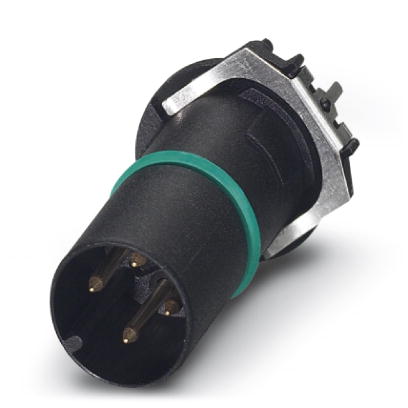 Phoenix Contact M12 Contact Carrier - Plug; SACC-CI-M12MS-4CON-L180 THR SH; Male; 4-Pin; A - Standard Key